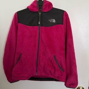 The North Face Girls Denali Fleece Zip-Up Jacket with Hood